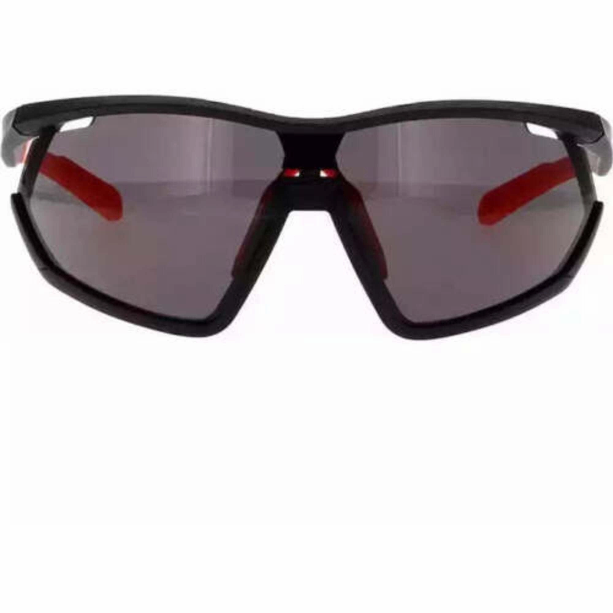 Adidas Women's Sunglasses - Matte Black Shield Frame Smoke Lens | ADIDAS SP0002 02A