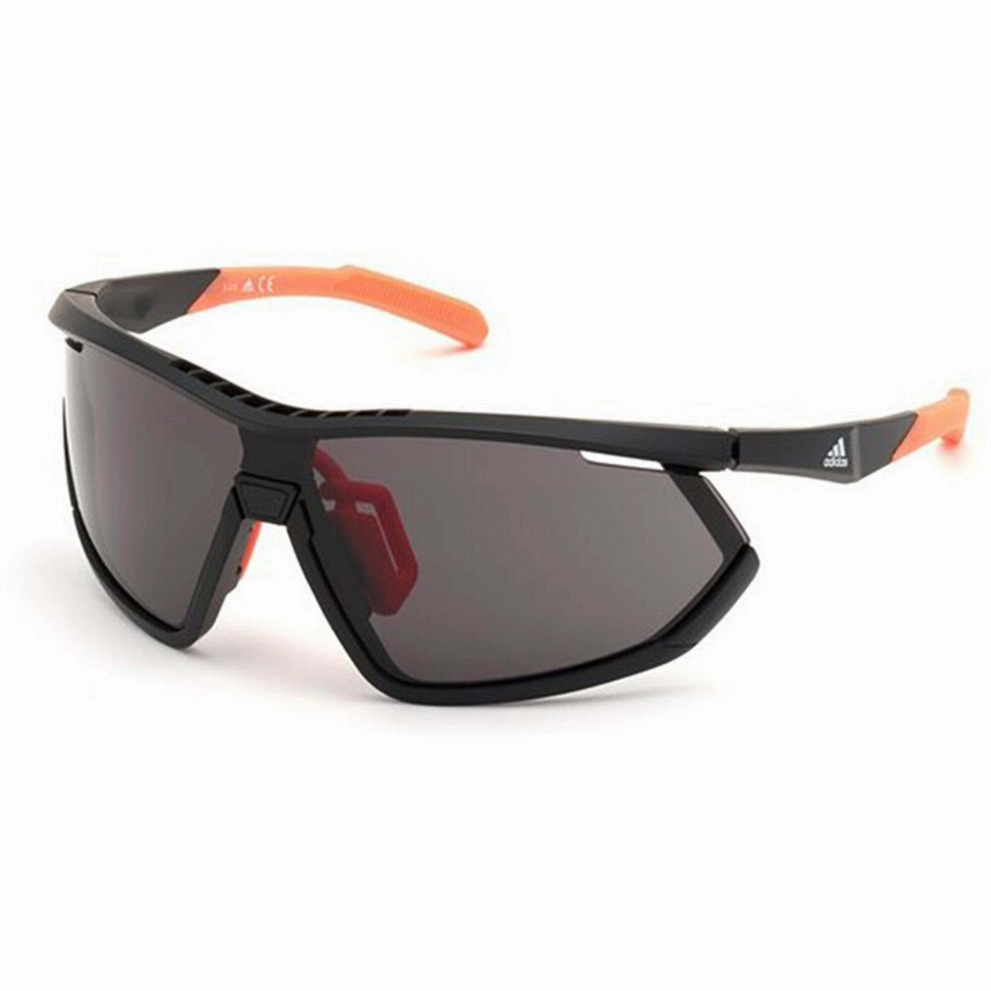 Adidas Women's Sunglasses - Matte Black Shield Frame Smoke Lens | ADIDAS SP0002 02A