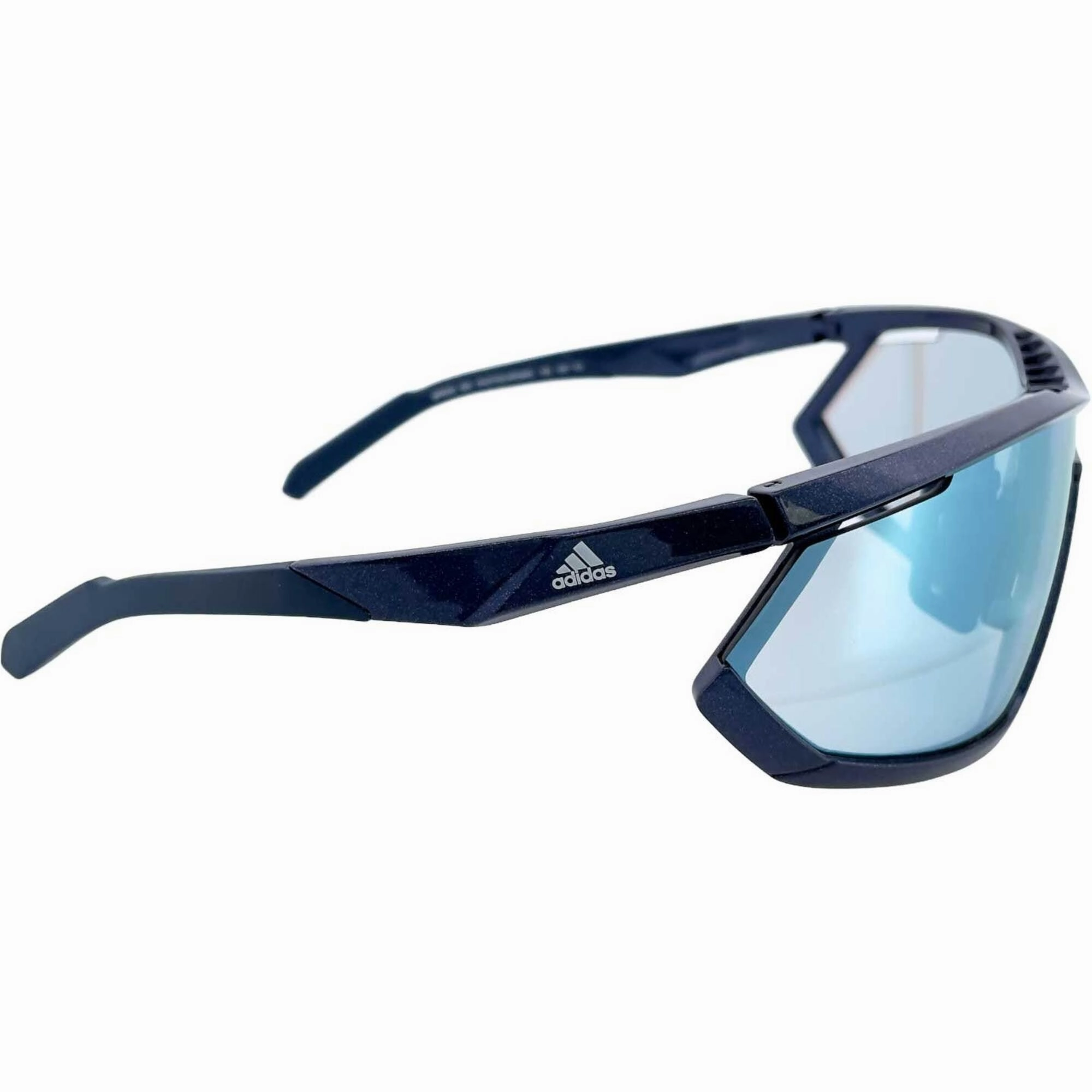 Adidas Women's Sunglasses - Shiny Blue Plastic Full Rim Frame | ADIDAS SP0002 92X