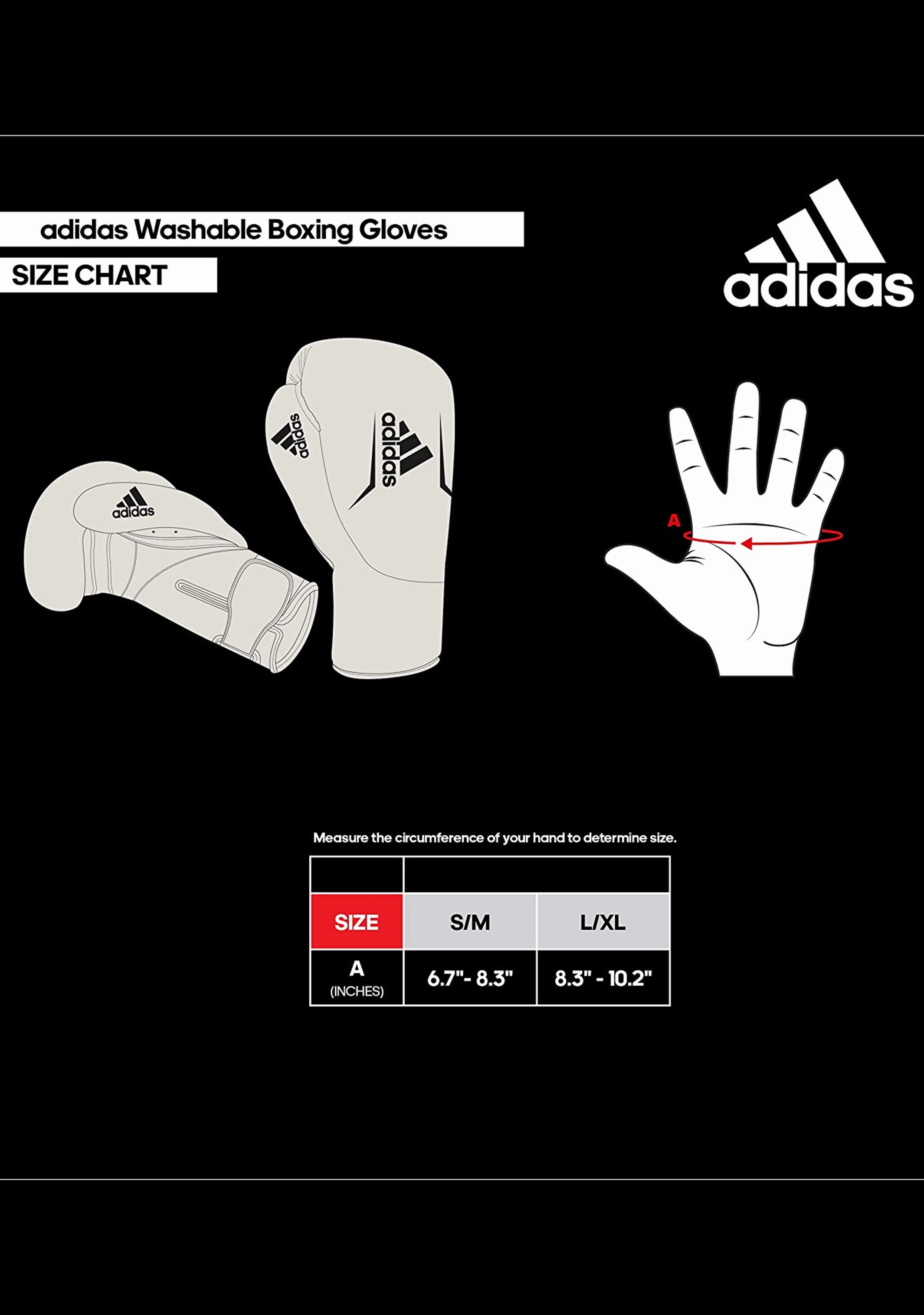 Adidas Women's Washable Boxing Glove Black/Gold