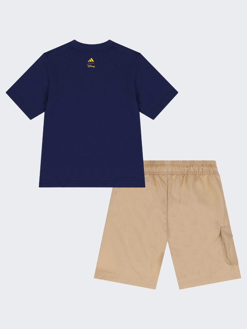 Adidas X Disney Mickey Mouse Little Boys Sportswear Set Blue/Yellow