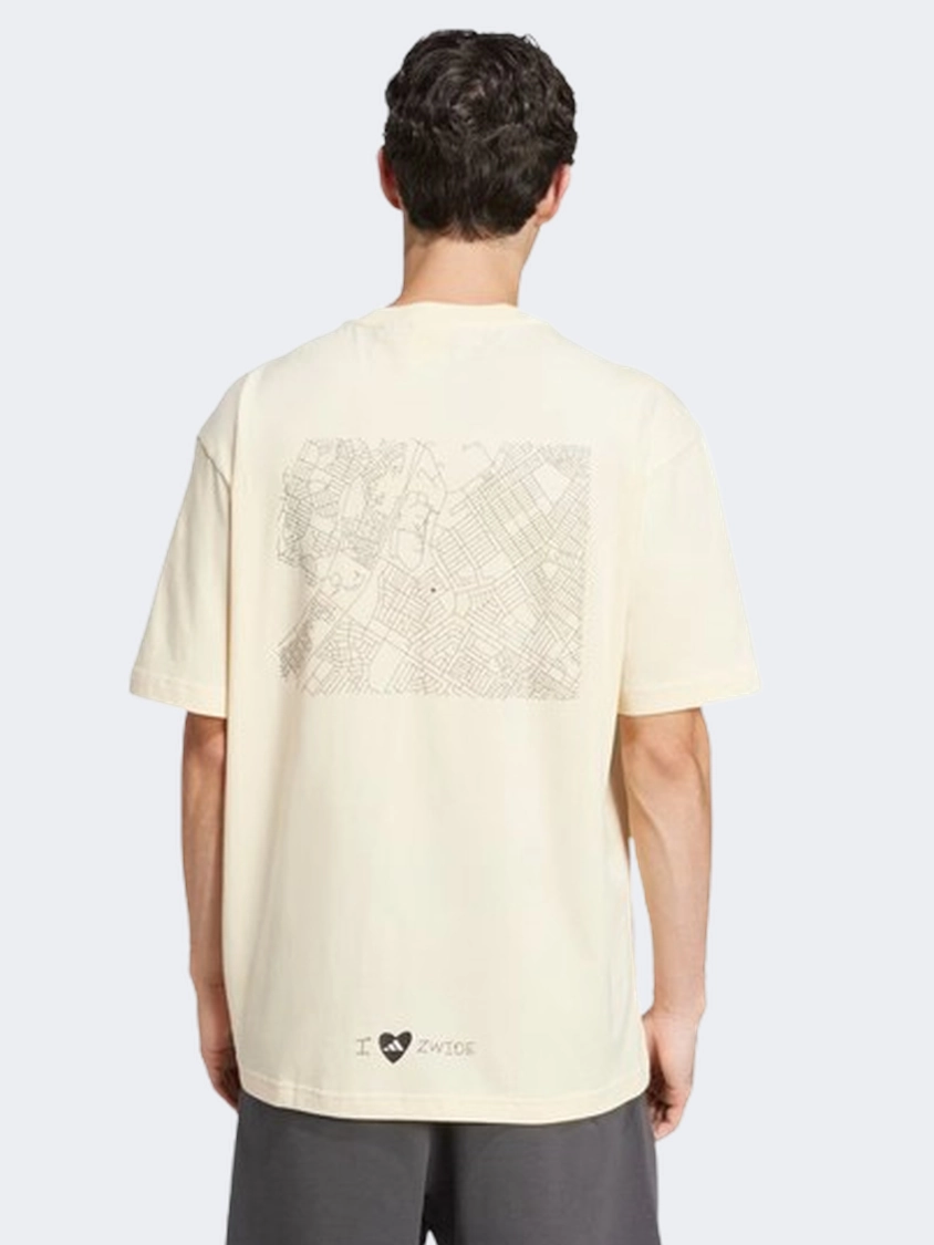 Adidas X Zwide Graphic Men Sportswear T-Shirt Warm Vanilla