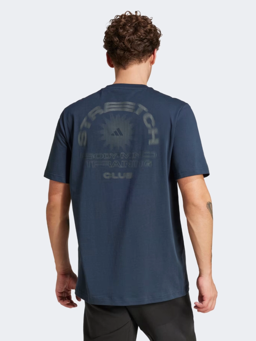 Adidas Yoga Body Mind Stretch Men Training T-Shirt Aurora Ink