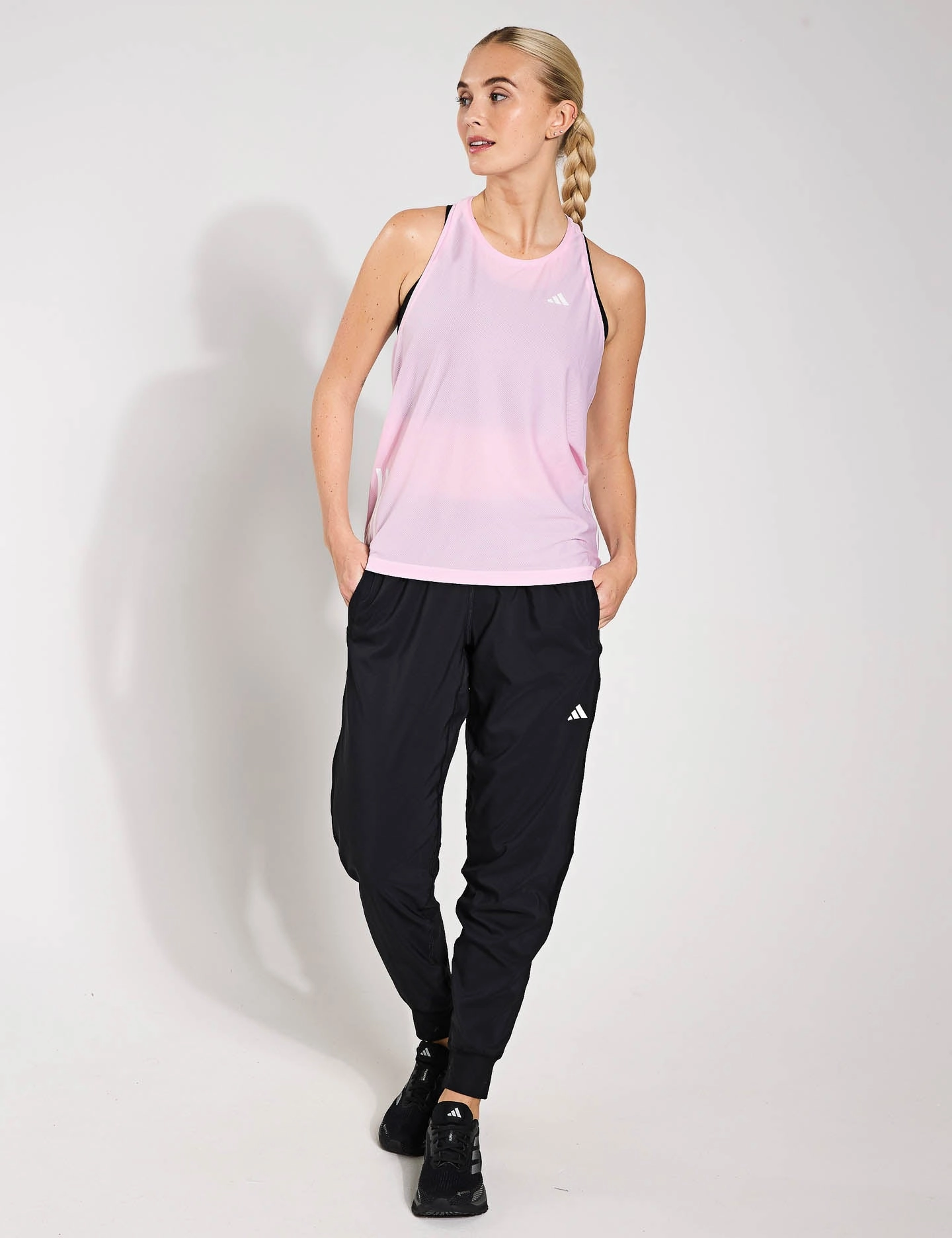 Own The Run Tank Top - Clear Pink