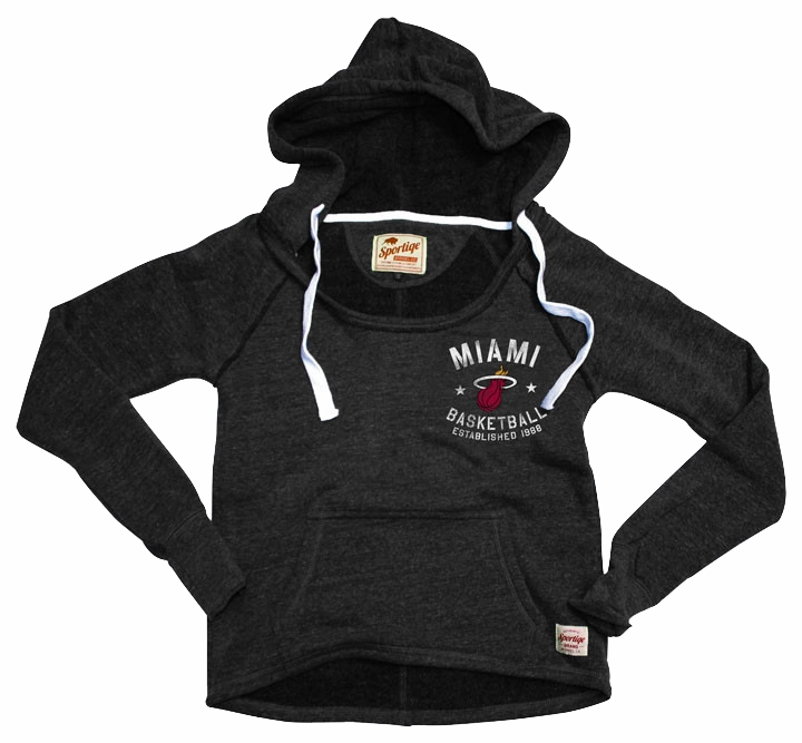 Sportiqe Miami HEAT Ladies Port Hoodie