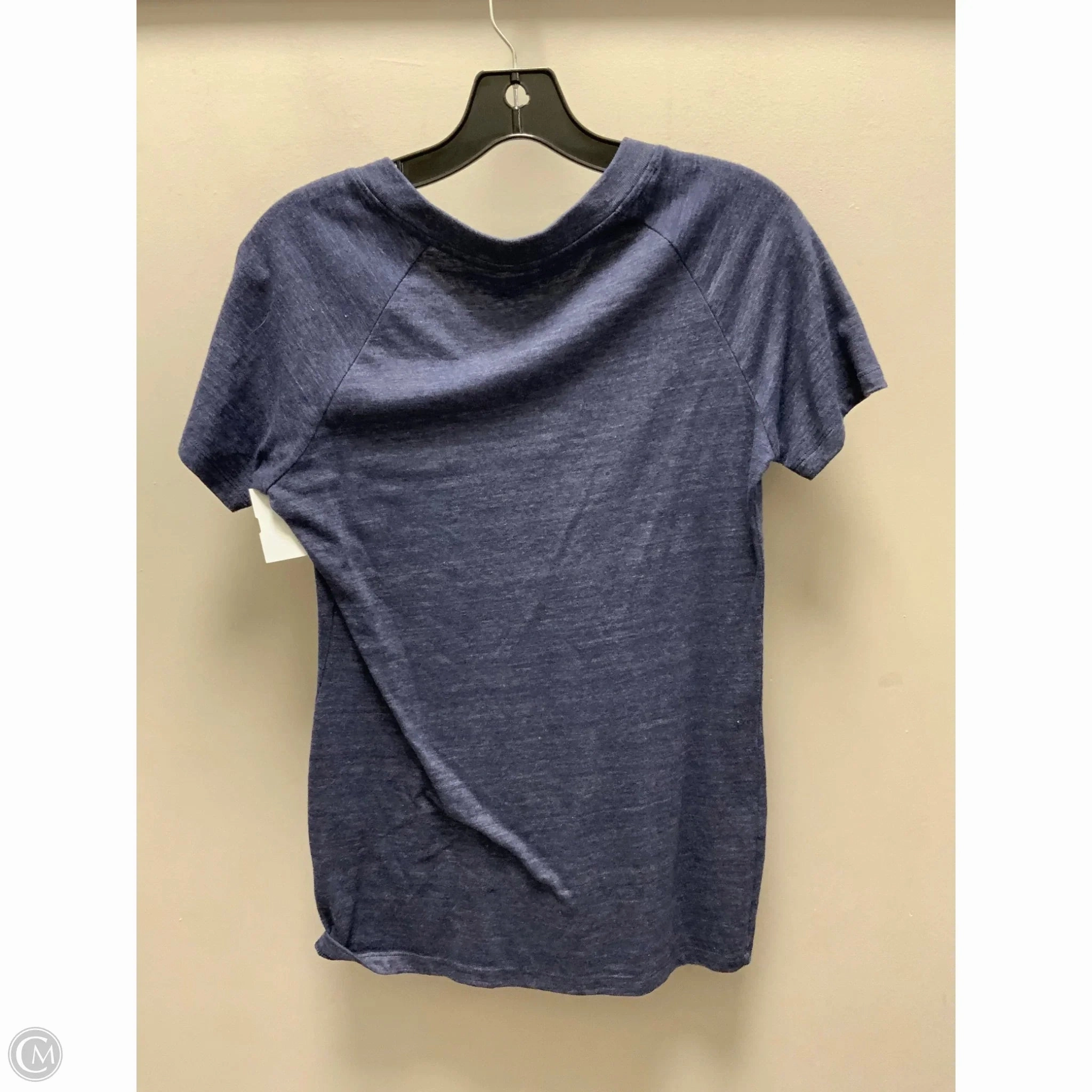 Top Short Sleeve By Adidas In Blue, Size: L